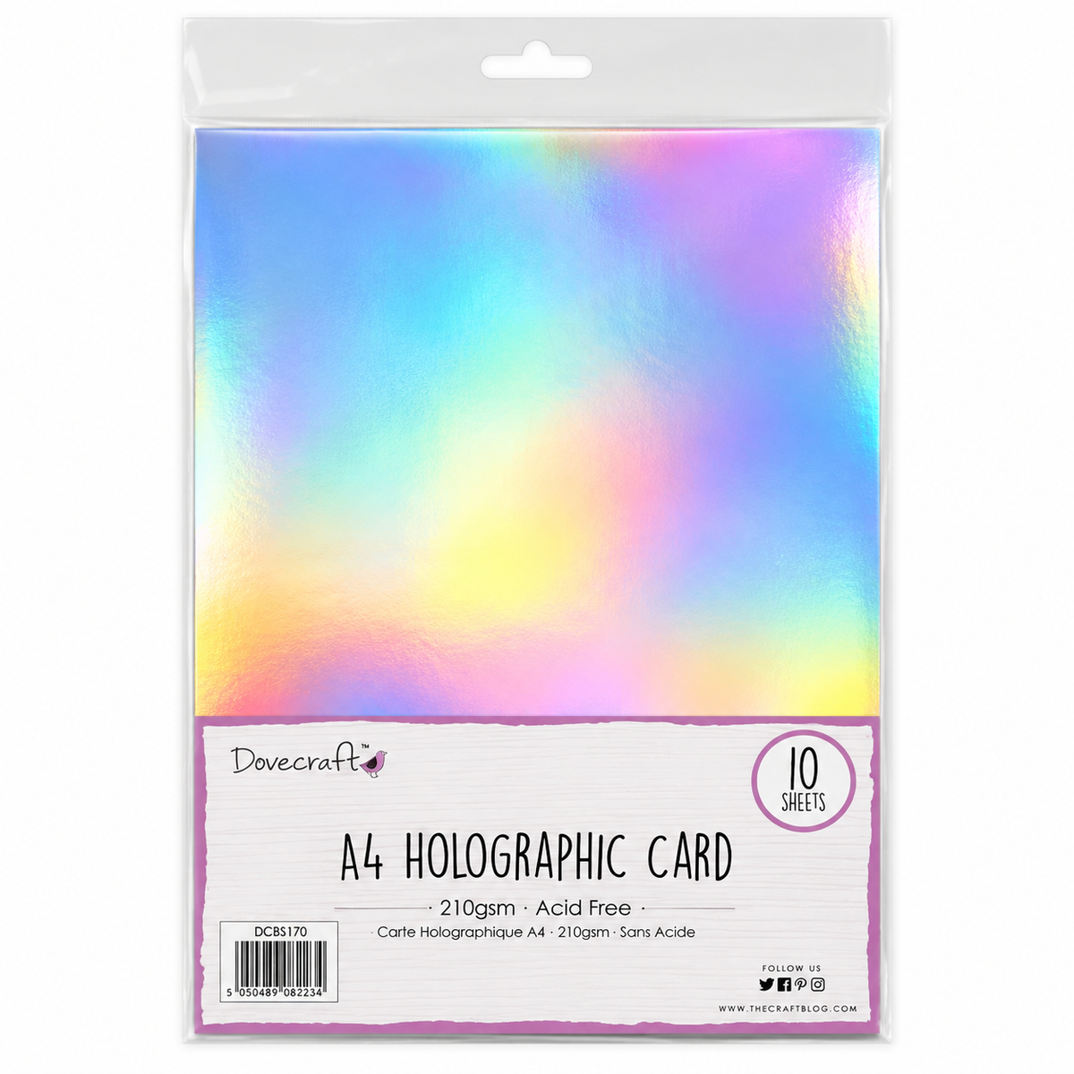 Dovecraft A4 Holographic Card