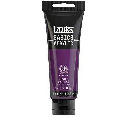 LIQUITEX BASICS COLOUR 118ML TUBE VIOLET DEEP