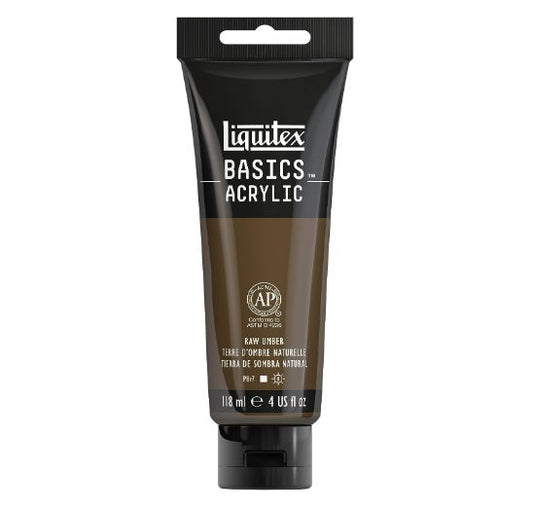 LIQUITEX BASICS COLOUR 118ML TUBE RAW UMBER