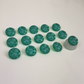 Sparks 22mm buttons - Mint - 15pieces