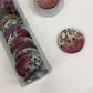 Coco Print 25mm buttons - Purple 15pieces