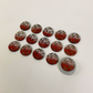 Coco Print 25mm buttons - Red 15pieces