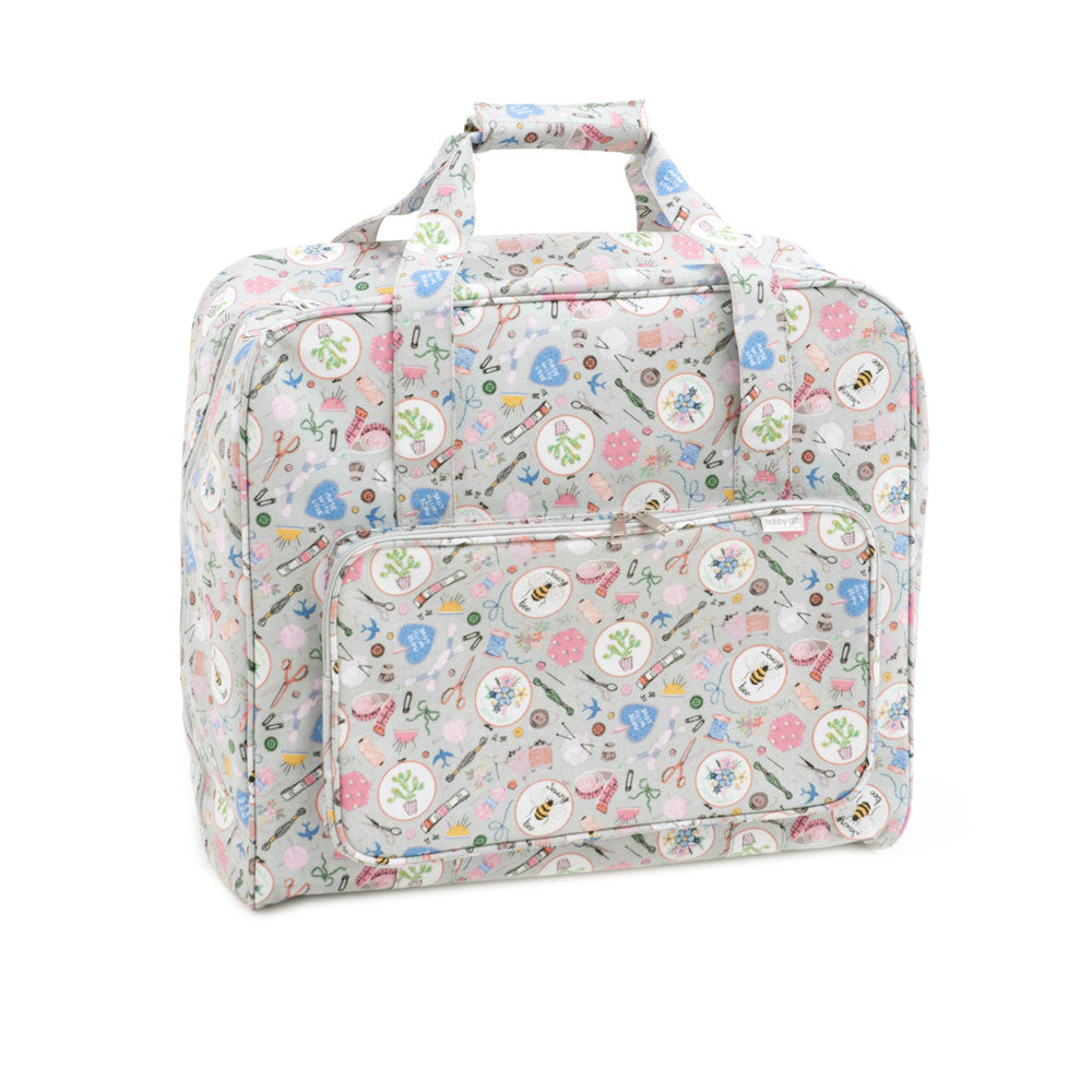 Hobby Gift Sewing Machine Bag – Homemade Print – Extra Large (20 x 43 x 37 cm) – Matt PVC Coated