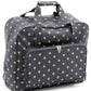 Hobby Gift Charcoal Spot Sewing Machine Bag –  PVC-Coated Storage Tote with Front Pocket (43 x 37 x 20 cm)