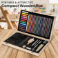 Artistik 54 Piece Wooden Art Set with Mannequin – Sketching & Drawing Kit