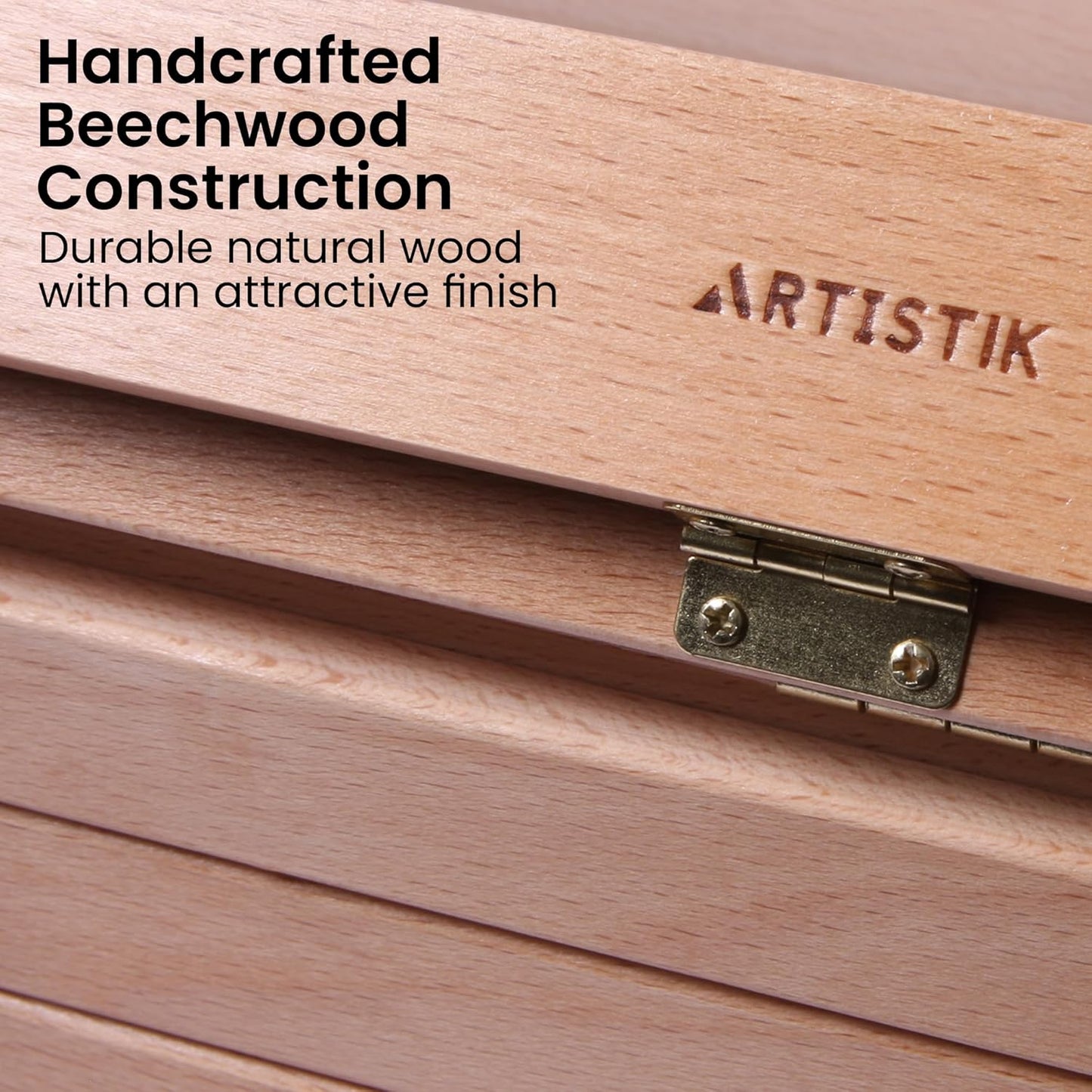 Artistik Wooden Tabletop Easel with Storage Drawer – Adjustable Desk Easel