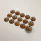 Coco Print 25mm buttons - Copper 15pieces