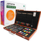 Artistik 80 Piece Junior Art Set with Wooden Case – Complete Creative Kit