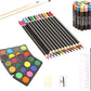 Artistik 80 Piece Junior Art Set with Wooden Case – Complete Creative Kit