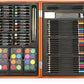 Artistik 80 Piece Junior Art Set with Wooden Case – Complete Creative Kit