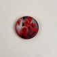 Rose Print 22mm buttons - Red - 15pieces