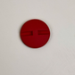 Rose Print 22mm buttons - Red - 15pieces