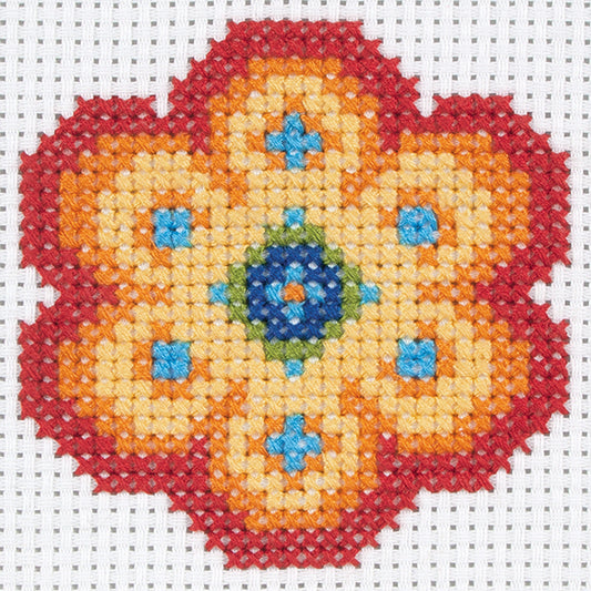 Anchor 1st Counted Cross Stitch Kit Flower
