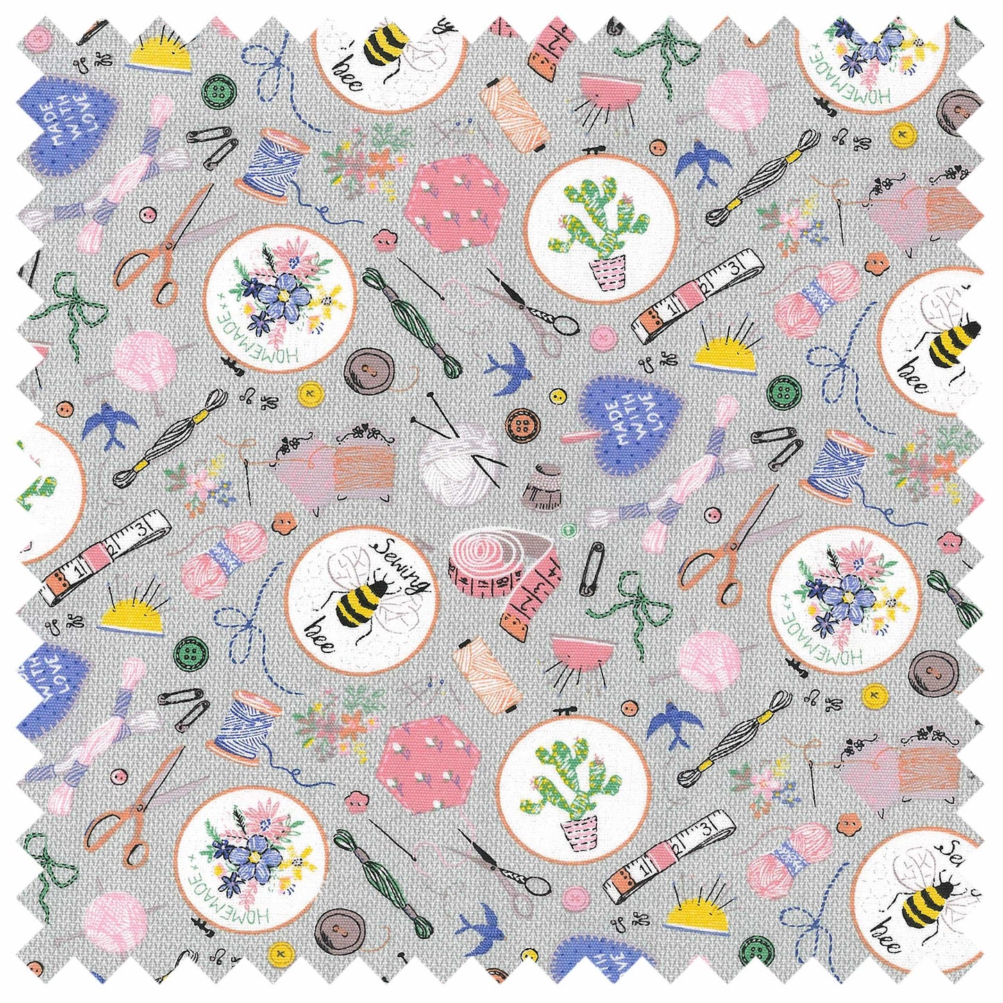 Hobby Gift Sewing Machine Bag – Homemade Print – Extra Large (20 x 43 x 37 cm) – Matt PVC Coated