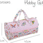 Hobby Gift Knitting Bag – Embroidered Bugs & Butterflies – Cotton Storage with Yarn Eyelet