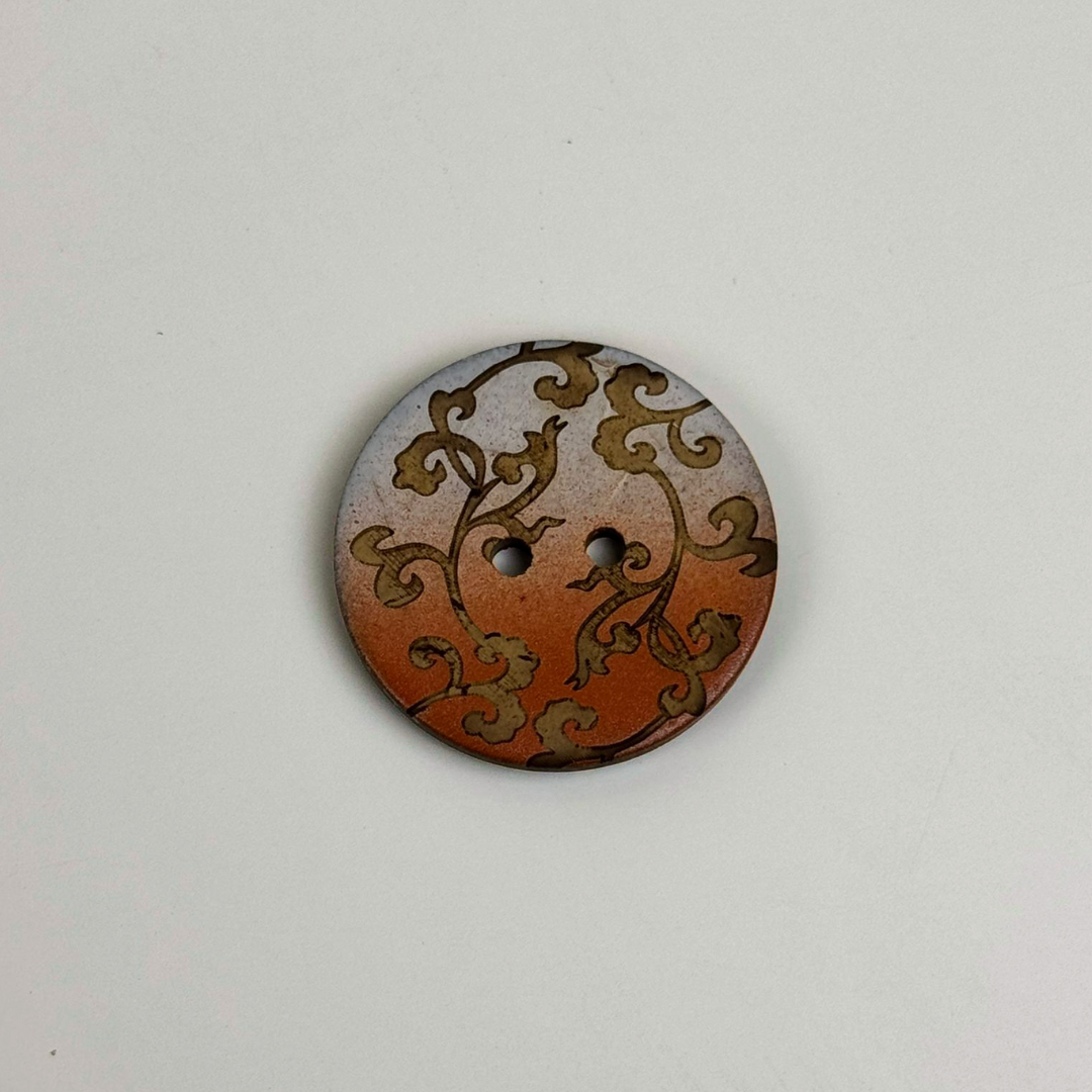 Coco Print 25mm buttons - Copper 15pieces