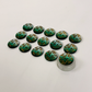 Coco Print 25mm buttons - Green 15pieces