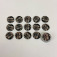 Army Print 22mm buttons - Beige - 15pieces