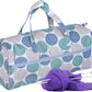 Hobby Gift Yarn Ball Print Knitting Bag – Large Tote with Needle Storage & Front Zip Pocket (45 x 19.5 x 16.5 cm)