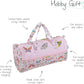 Hobby Gift Knitting Bag – Embroidered Bugs & Butterflies – Cotton Storage with Yarn Eyelet