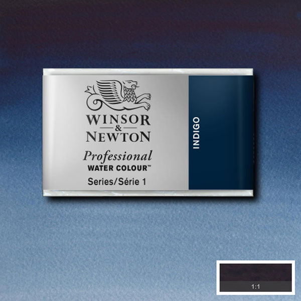 Winsor & Newton Indigo Whole Pan - S1 Professional Watercolour - Winsor & Newton at DRK Crafts