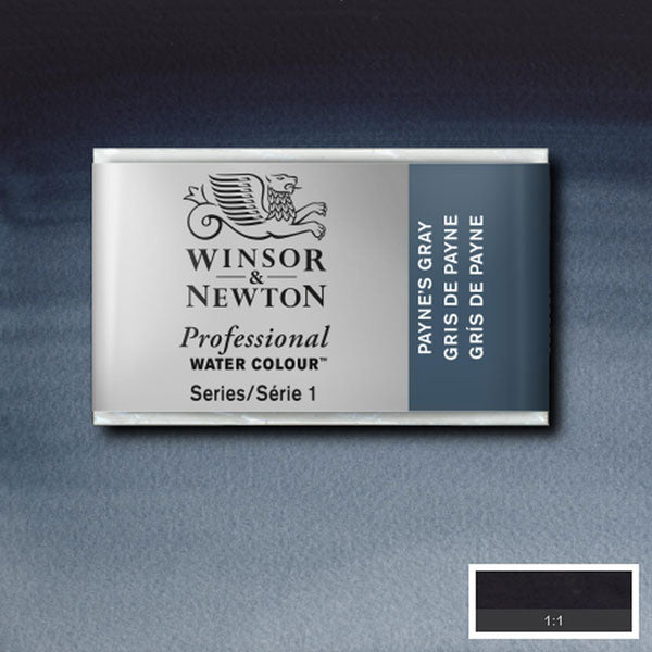 Winsor & Newton Paynes Grey Whole Pan - S1 Professional Watercolour - Winsor & Newton at DRK Crafts