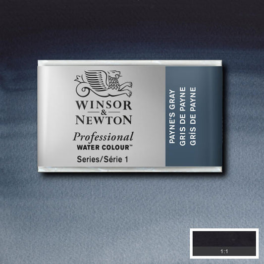 Winsor & Newton Paynes Grey Whole Pan - S1 Professional Watercolour - Winsor & Newton at DRK Crafts