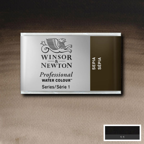 Winsor & Newton Sepia Whole Pan - S1 Professional Watercolour - Winsor & Newton at DRK Crafts