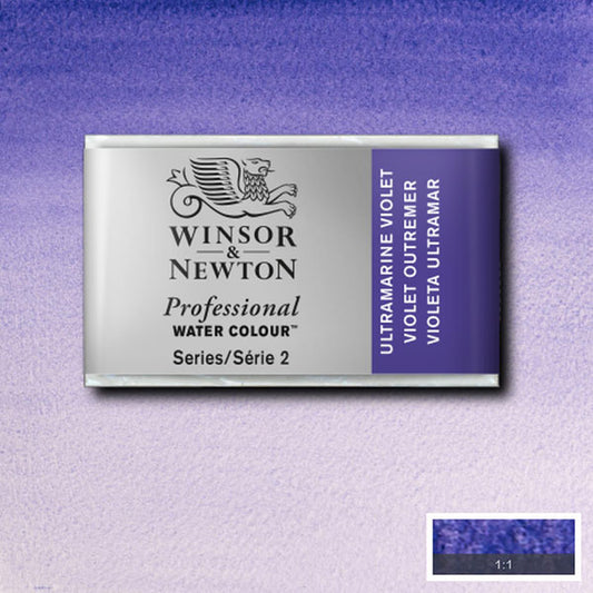 Winsor & Newton Ultramarine Violet Whole Pan - S2 Professional Watercolour - Winsor & Newton at DRK Crafts