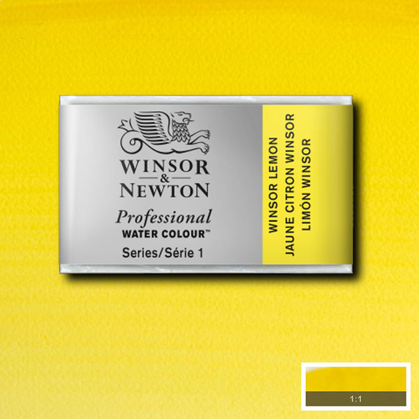 Winsor Lemon Whole Pan - S1 Professional Watercolour - Winsor & Newton at DRK Crafts