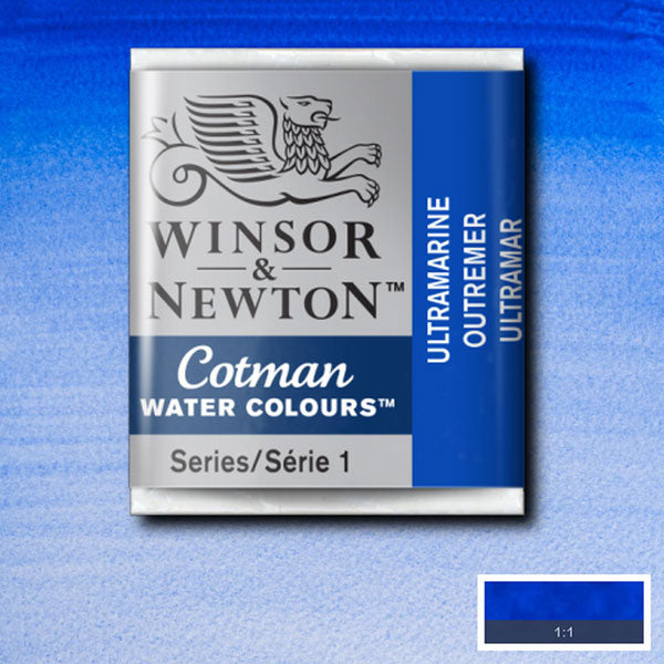 Winsor & Newton Cotman Watercolour Half Pan Ultramarine - Winsor & Newton at DRK Crafts