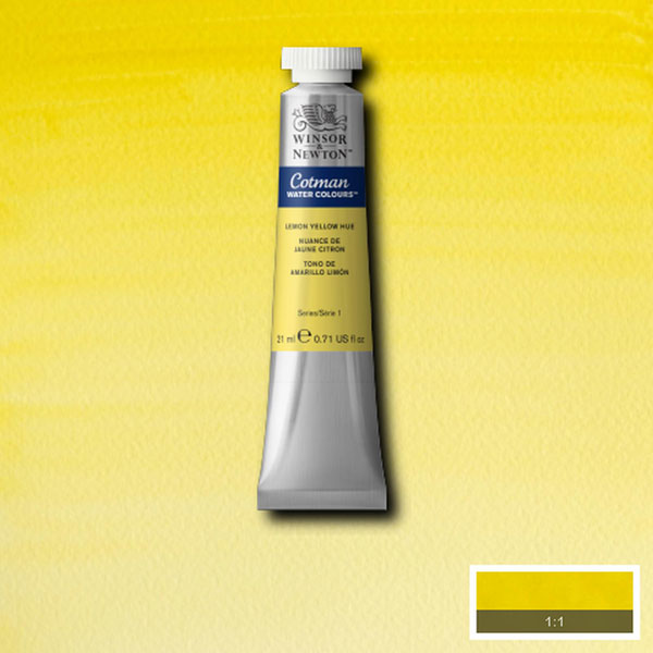 Winsor & Newton Cotman Watercolour Lemon Yellow Hue 21ml - Winsor & Newton at DRK Crafts