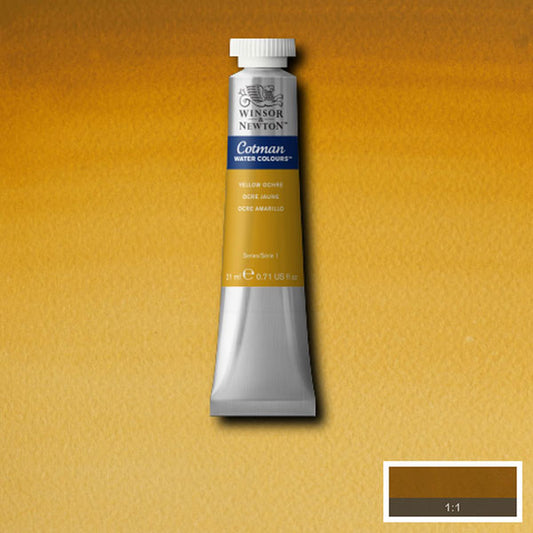 Winsor & Newton Cotman Watercolour Yellow Ochre 21ml - Winsor & Newton at DRK Crafts