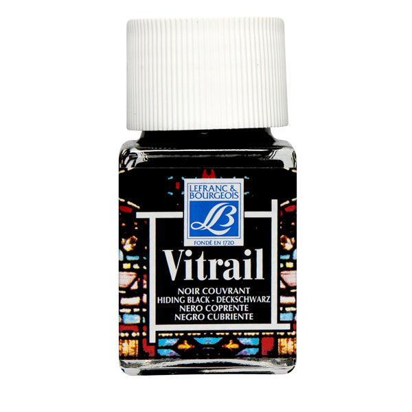 Lefranc Bourgeois 50ml Hiding Black - Vitrail