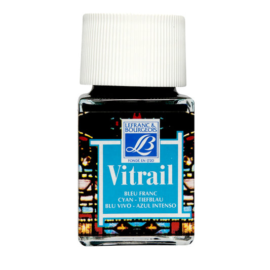 Lefranc Bourgeois 50ml Cyan - Vitrail