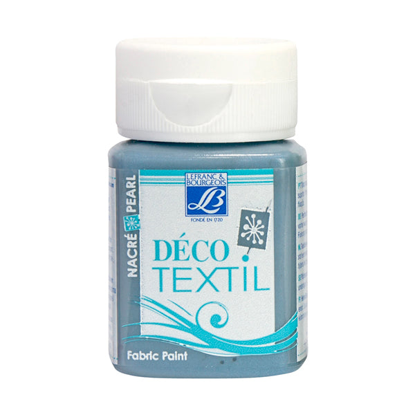 Lefranc Bourgeois Deco Textil 50ml Pearl Blu Steel