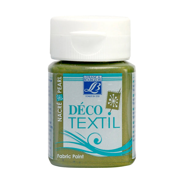 Lefranc Bourgeois Deco Textil 50ml Pearl Brz Grn