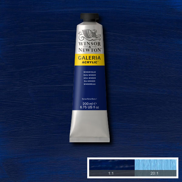 Winsor & Newton Galeria Acrylic 200ml Acrylic Winsor Blue - Winsor & Newton at DRK Crafts