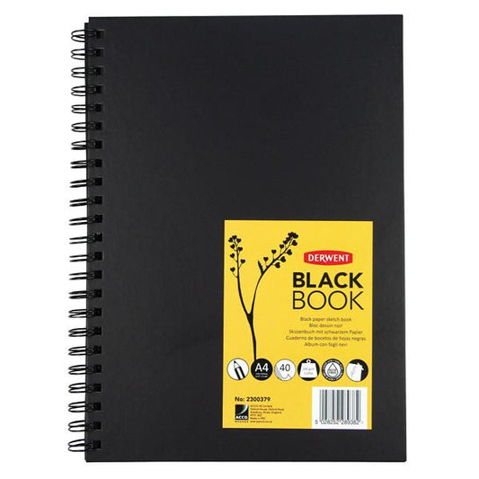 Derwent Black HB Black A4 200gsm Portrait