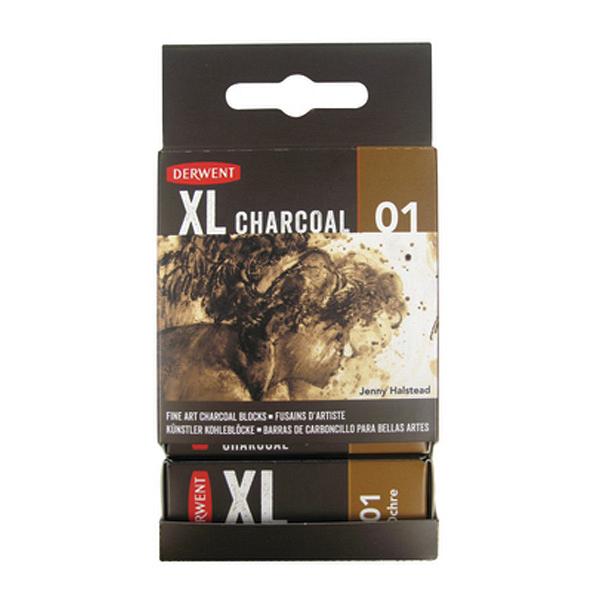 Derwent XL Charcoal Block Ochre