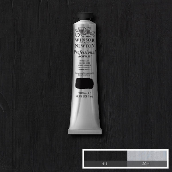 Winsor & Newton PAC 200ml Mars Black - Winsor & Newton at DRK Crafts