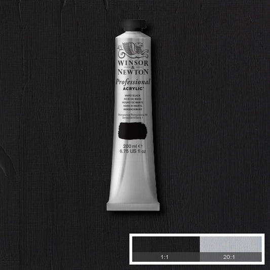 Winsor & Newton PAC 200ml Mars Black - Winsor & Newton at DRK Crafts