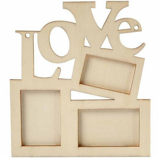 Create Crafts Love Triple Frame 19.7x16cm 10pcs