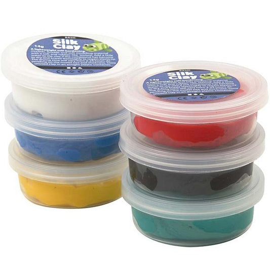 Create Crafts Silk Clay - Asst colours standard 6