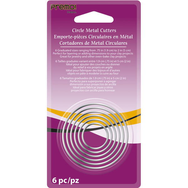 Sculpey 6-Piece Circle Cutter Set