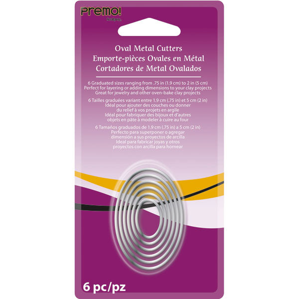 Sculpey 6-Piece Oval Cutter Set