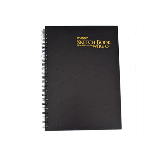 Create A5 Hardback Sketchbook 50s 110gsm Wire-O
