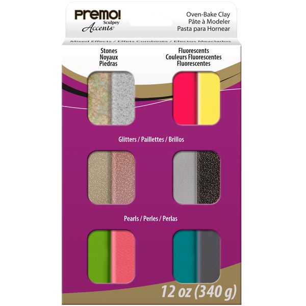 Sculpey Premo Multipack 12 x 1 oz Mixed Effects