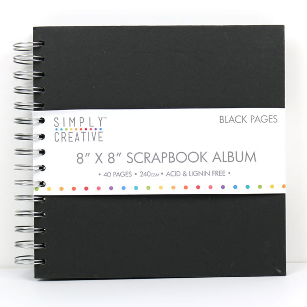 Simply Creative Simply Creative Album 8x8 - Plain Black