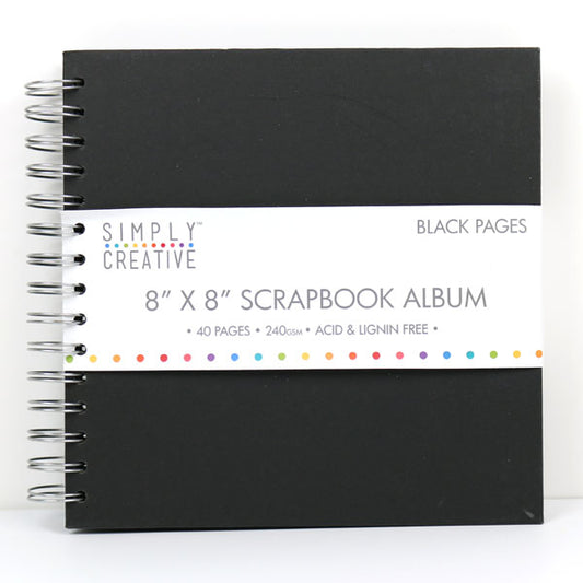 Simply Creative Simply Creative Album 8x8 - Plain Black